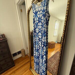 Michael Kors - Blue & White Floral Maxi Dress